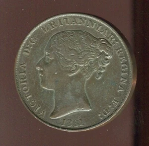 1861 Jersey 1/13 Shilling | Almost Unc | KM 3 | 173K Mintage | Free Shipping - Picture 1 of 3