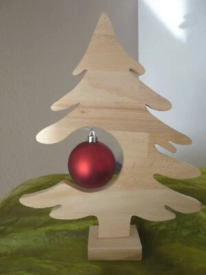 Tannenbaum Christbaum Weihnachtsbaum aus Holz Advent Weihnachtsdeko Winterdeko - Bild 1 von 4