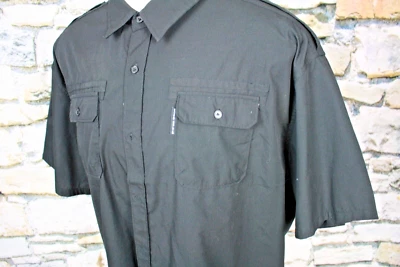 ECKO UNITD Mens Shirt Black w/ Epulats and Patch Pockets Cotton Poly Fabric 3XL - Image 1 of 4