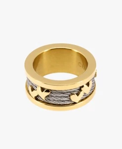New Charriol Geneve Forever Collection Love Heart Yellow Gold Tone Ring 5” - Picture 1 of 9
