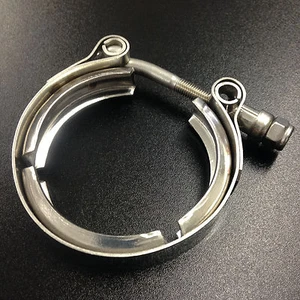 2.0" Heavy Duty V Band Turbo Exhaust Downpipe Flange Clamp Stainless 70mm - Picture 1 of 3