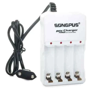 Caricabatterie Universale 4 Slot Carica Batterie Pile Stilo Ricaricabili AA AAA - Foto 1 di 6