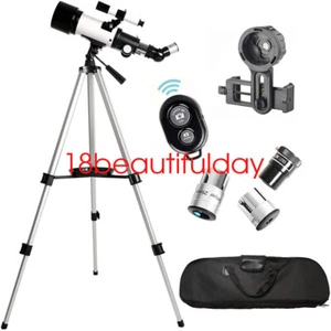 Portable 70mm Astronomical Refracter Telescope with Tripod And Finder Scope - Picture 1 of 7