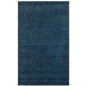 Steel Blue Solid Design Hand-Loomed 3X5 Gabbeh Wool Rug Oriental Carpet - Picture 1 of 12