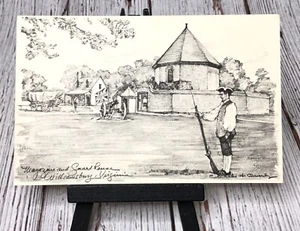 Williamsburg, Virginia, Magazine, Guardhouse, French and Indian War, Postcard - Picture 1 of 4