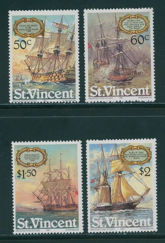 St. Vincent Scott #615-618 MNH Famous Ships CV$3+ 395912 Cover