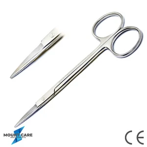 Iris Scissors 11.5CM Straight Dental Surgery Trimming & Cutting Sutures Shears - Picture 1 of 3