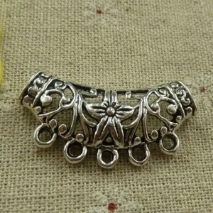 Free Ship 42 pcs tibetan silver flower connectors 38x17mm L-4499 - Picture 1 of 4