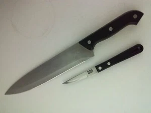 Set of Good Cook 8" Blade Chef Knife and 3" Blade Paring Knife - Picture 1 of 8