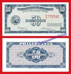 FILIPINAS PHILIPPINES 50 Centavos 1949 Pick 131 SC / UNC - Foto 1 di 1