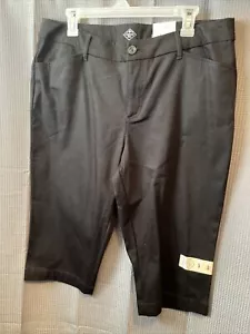 St Johns Bay Pants Womens 16 P Capri Crop Stretch New With Tags - Picture 1 of 4