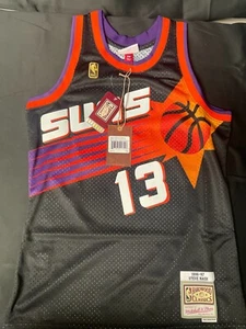 Mitchell & Ness Mens Black Phoenix Suns Basketball-NBA Jersey Size Medium - Picture 1 of 12