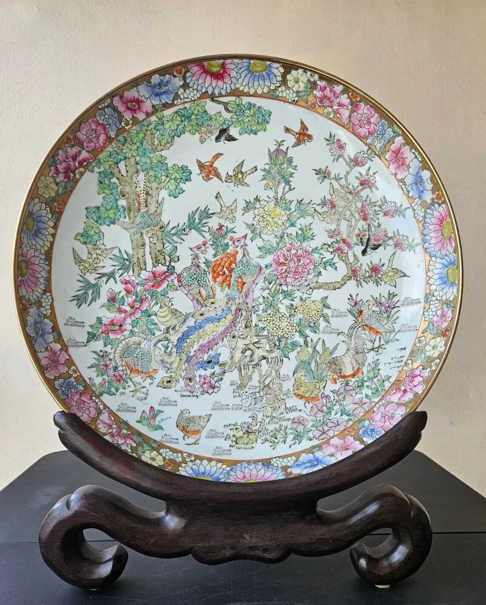 1940 年后中国古董多色瓷器与陶器盘子| eBay