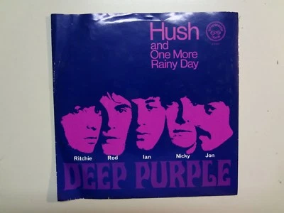 DEEP PURPLE: Hush!-One More Rainy Day-U.S. 7" 68 Tetragrammaton T-1503, Rare PSL - Image 1 of 4