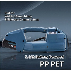 5Ah Electric Packing Strapping Machine Automatic Belt Strapper Baler For PET PP - Picture 1 of 10