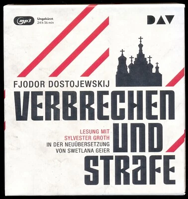 DOSTOJEWSKI★VERBRECHEN UND STRAFE★Sylvester GROTH liest★MP3-CD-Box★Hörbuch★S.GUT - Bild 1 von 4