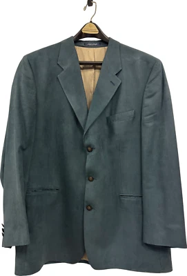 Blazer abrigo deportivo vintage Brandini de gamuza de microfibra para hombre Foto 1 de 4
