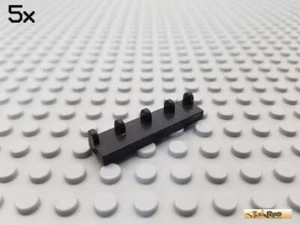 LEGO® 5Stk Platte 1x4 / Scharnier / Autodach schwarz 4625 - Bild 1 von 1