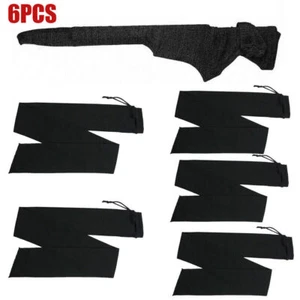 6PCS Gun Sock 54" Rifle Shotgun Shooting Bag Cover Case Bag Storage Sack Black - Bild 1 von 3