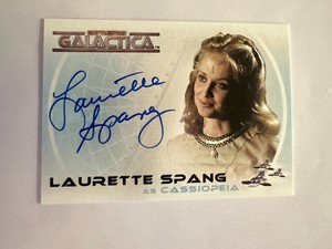 BATTLESTAR GALACTICA AUTOGRAPH, A15 LAURETTE SPANG as CASSIOPEIA, NM/M