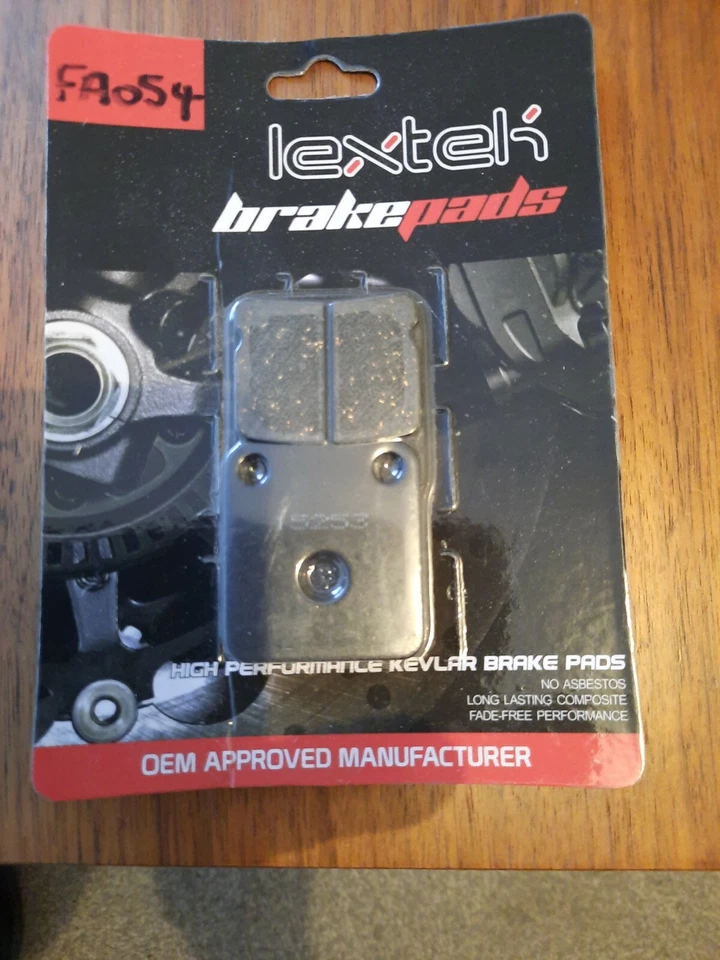 Lextek Brake Pads FA054 Honda cg125 es 2004-08 kawasaki  kx 65 kx125 z125  dr150 - Image 1 of 1