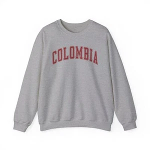 Colombia Sweatshirt Gifts Crew Neck Shirt Crewneck Men - Picture 1 of 8