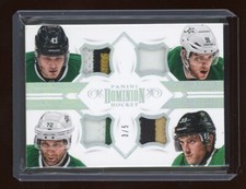 2013-14 Dominion Quad Jerseys Patch Nichushkin / Seguin / Cole / Goligoski 3/5