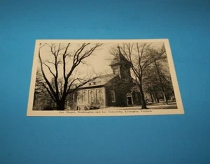 Postal vintage Lee Chapel de la Universidad Washington & Lee de Lexington, Virginia - Imagen 1 de 2