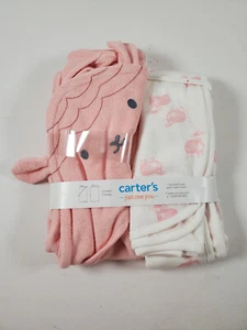 NEW Carters Baby Bath Towel Hooded and Second Towel Pink Lamb Theme - Picture 1 of 4