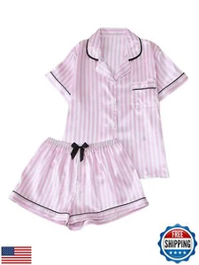 Verdusa Women's 2 Piece Pajama Set Matching Pjs Sets Cute Printed Sleepwear B - Picture 1 of 5
