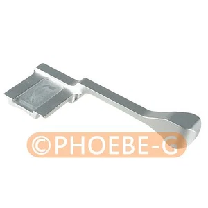 Silver Thumb Up Grip for Fujifilm X-100T X-M1 X-30 X-A2 X-A1 - Picture 1 of 8
