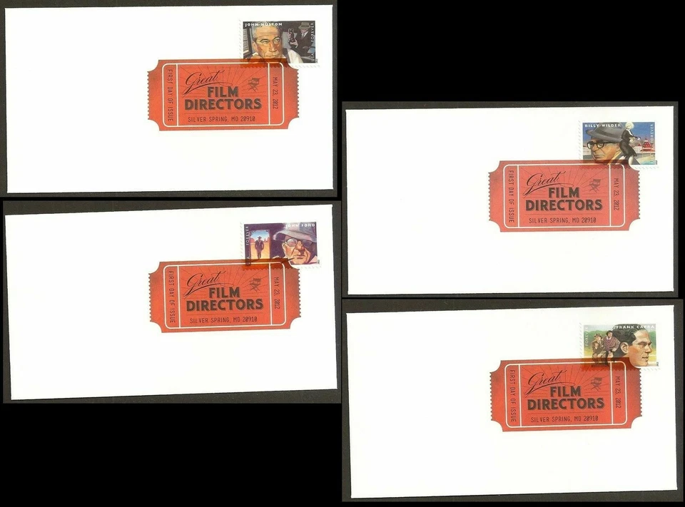 US #4668-4671 DCP FDC 2012 Film Directors Wilder Ford [Digital Color Postmark] - Image 1 of 1