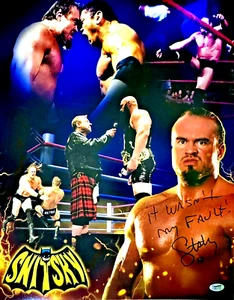 COLLAGE DE LUCHA LIBRE FIRMADO GENE SNITSKY 16x20 DE FIRMAR PIPER ORTON BATISTA WWE - Imagen 1 de 4