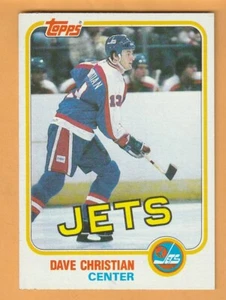 Dave Christian Winnipeg Jets 1981-82 Topps #7 12P - Picture 1 of 2
