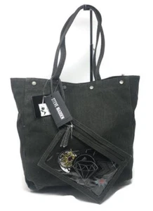 Steve Madden Beaston Tote Handbag with Sew-on Patches - MSRP $78 - Picture 1 of 6