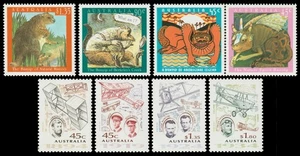 Australia Scott 1377a-1379, 1381-1384 (1994) Mint NH VF, CV $13.00 M - Picture 1 of 1