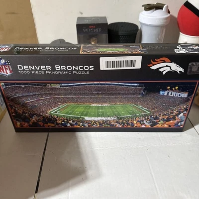 DENVER BRONCOS PANORAMIC STADIUM 1000pc  NIB! New! Football! NFL! Bo Nix! - Image 1 of 4