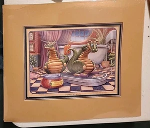 RANDAL SPANGLER "OVERWEIGHT AGAIN!" Matted Signed 73/950 Print - Picture 1 of 2