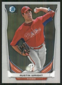 2014 Bowman Chrome Prospects #BCP80 Austin Wright Philadelphia Phillies 35694 - Imagen 1 de 2