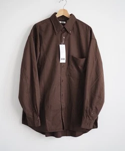 Lemaire Oversize Flauschig Brushed Twill Uniqlo Langarmshirt Gr. Large - Bild 1 von 7