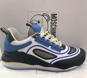 Moschino Men Sneakers Man Blue Size Eu 42 MS02 - Picture 1 of 8