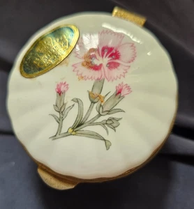 Aynsley bone china WILD TUDOR hinged round pill box  PREOWNED  GOOD CONDITION - Picture 1 of 3