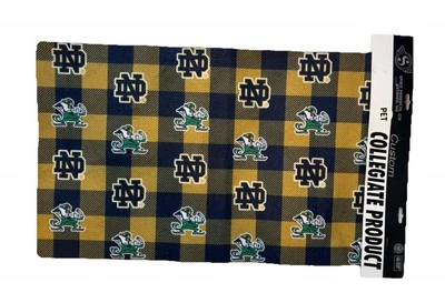 Notre Dame Pet Dog Cat Bowl Placemat Fighting Irish Licensed Collegiate - Image 1 of 4