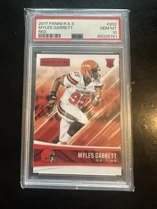 Myles Garrett RC Rookies/Stars 2017 True Rookie Panini #202🔥RED🔥 PSA 10 POP 2 - Picture 1 of 2