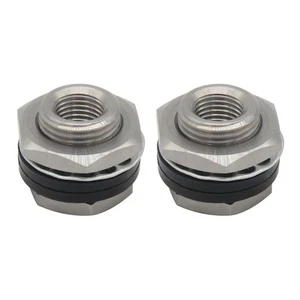 Mampara de acero inoxidable 1/4" NPT hembra acoplador a granel bronceado... - Imagen 1 de 6