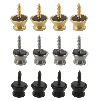 12pcs guitar strap knobs locking pins guitar metal strap knobs 4615 - Image 1 of 4