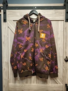 LRG Lifted Research Group Vintage Full zip Hoodie Emperador Track Jacket (XL) - Foto 1 di 14