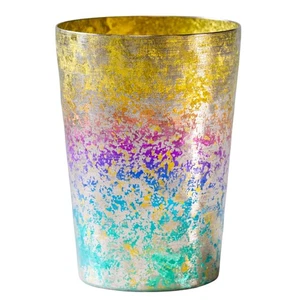 HORIE TAIKO reines Titan doppellagiger Becher (Regenbogen, Bierstein) aus Japan - Bild 1 von 7