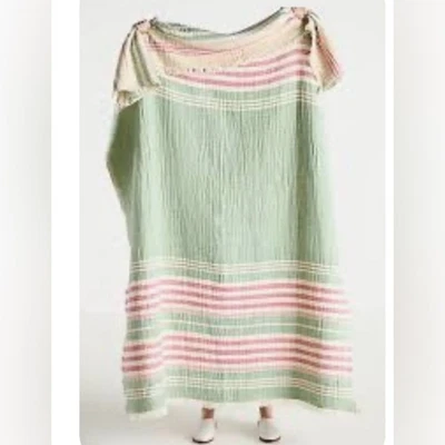 NUEVO CON ETIQUETAS Anthropologie JOLENE MANTA TEJIDA DE ALGODÓN Estilo No. 94784501 Foto 1 de 2