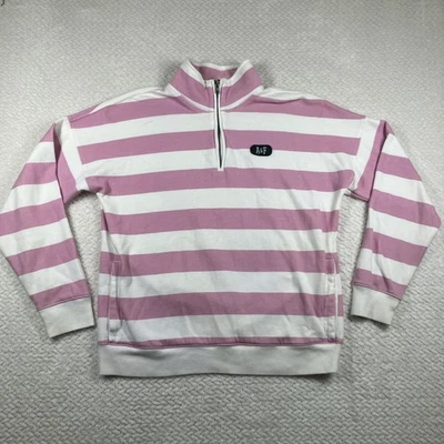 Y2K Abercrombie and Fitch Women's 1/4 Zip Sweater Medium Preppy Rugby Preppy - Image 1 of 4